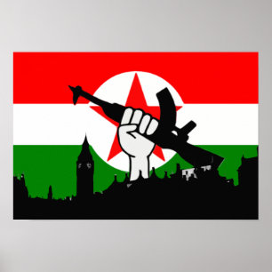 Fighter der britischen Republikaner über dem Parla Poster