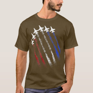 Fighter Jet American Flag Patriot Happy 4. Juli T-Shirt
