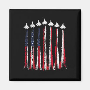 Fighter Jet Flugzeug USA Flag 4. Juli Patrioti Magnet