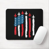 Fighter Jet Flugzeug USA Flag 4. Juli Patrioti Mousepad (Mit Mouse)