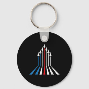 Fighter Jet Flugzeug USA Flag 4. Juli Patrioti Schlüsselanhänger