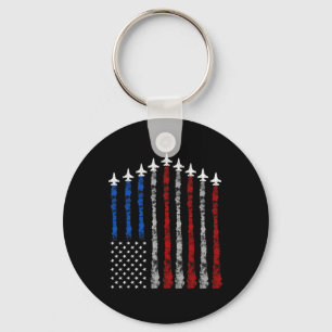 Fighter Jet Flugzeug USA Flag 4. Juli Patrioti Schlüsselanhänger