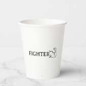Fighter mug pappbecher (Vorderseite)