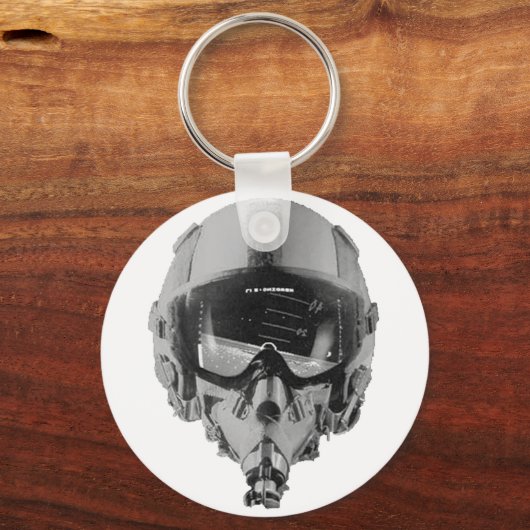 Fighter Pilot Helmet and Altimeter Schlüsselanhänger (Vorderseite)