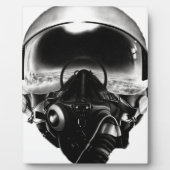Fighter Pilot Helmet Fotoplatte (Vorderseite)