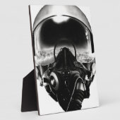 Fighter Pilot Helmet Fotoplatte (Seite)
