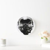 Fighter Pilot Helmet Runde Wanduhr (Zuhause)