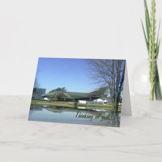 Fighter plane (F4-Phantom) Card Karte (Vorderseite)