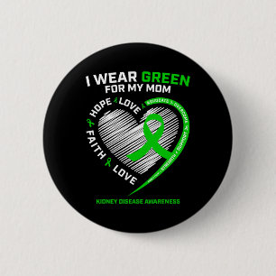 Fighter Women Men gibt Mama Nierenerkrankung Aware Button