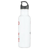 Fightin Küken-Kehlkopfkrebs Edelstahlflasche (Rückseite)