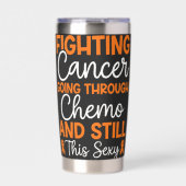 Fighting Cancer AML Leukemia Awareness Support Thermobecher (Vorderseite)
