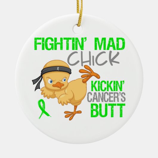 Fighting Chick General Lymphoma Keramik Ornament (Vorne)