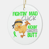 Fighting Chick General Lymphoma Keramik Ornament (Links)