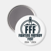 Fighting Fantasy Fest 10-Jubiläumsmagnet Magnet (Vorderseite/Rückseite)