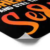 Fighting Leukemia Awareness Orange Ribbon Support Poster (Ecke)
