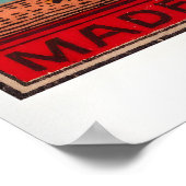 Fighting Roosters - Matchbox Print - Sweden Wall Poster (Ecke)