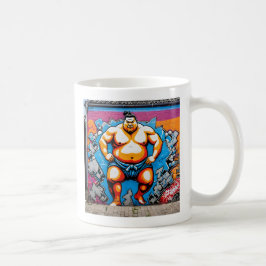 Fighting Sumo Wrestlers: Japanese-Inspired Art Kaffeetasse