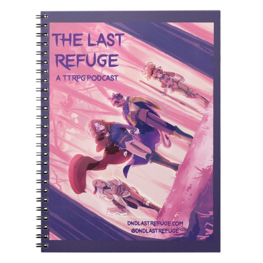 "Fighting the Orcs" Notebook Notizblock (Vorderseite)