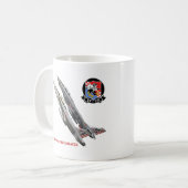 Fighting VF-211 setzt schachmatt Kaffeetasse (Vorderseite Links)