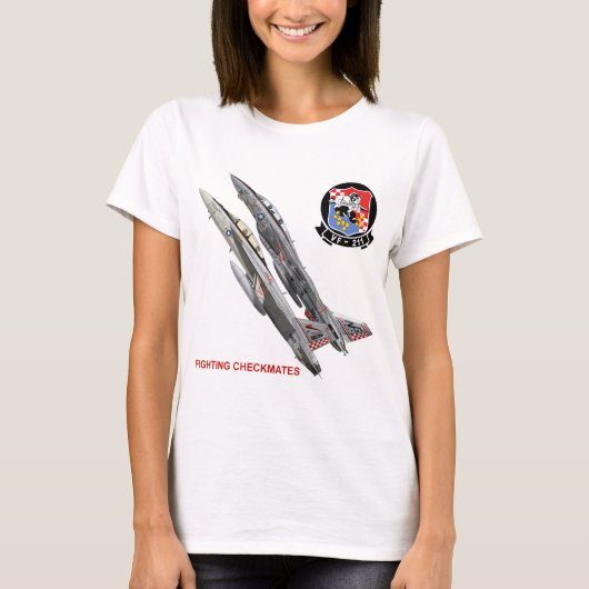 Fighting VF-211 setzt schachmatt T-Shirt (Vorderseite)