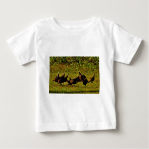 Fighting Wild Turkeys in the Smoky Mountains Baby T-shirt