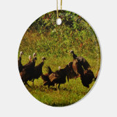 Fighting Wild Turkeys in the Smoky Mountains Keramik Ornament (Links)