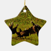 Fighting Wild Turkeys in the Smoky Mountains Keramikornament (Vorne)