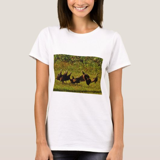 Fighting Wild Turkeys in the Smoky Mountains T-Shirt (Vorderseite)