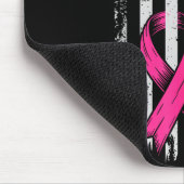 Fights Breast Cancer Alone Us Flag Nk Ribbon Mousepad (Ecke)