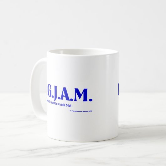 FIGJAM - BLAU KAFFEETASSE (Vorderseite Links)
