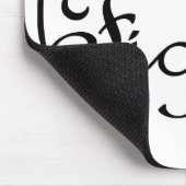 Figlia auf Italienisch ist Dauernherz Mousepad (Ecke)