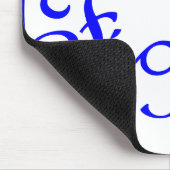 Figlia Daughter Italienisches blaues Herz Mousepad (Ecke)