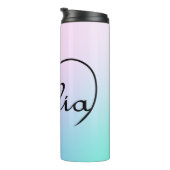 Figlia Daughter Pastellfarben Thermosbecher (Nach rechts gedreht)