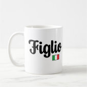Figlio Italian Flag Mug - Italian Son Gift Kaffeetasse (Links)