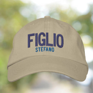 Figlio (Sohn) Personalisiert bestickt Bestickte Baseballkappe