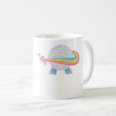 Figment fliegt um Epcot-Kugel mit Regenbogen Kaffeetasse (VorderseiteRechts)