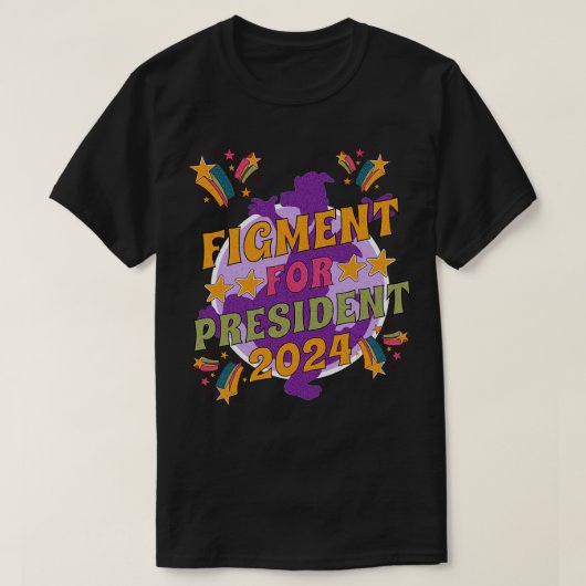Figment for 2024 world showcase Theme Park Distres T-Shirt (Design vorne)