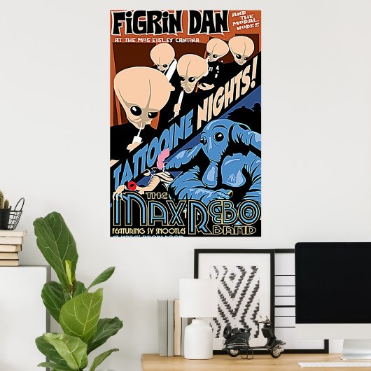 Figrin Dan Cantina Band Poster (Heimbüro)