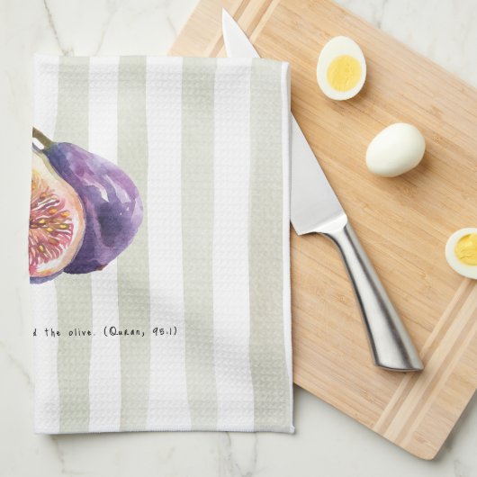 Figs - Quran Verse Geschirrtuch (Viertel Falte)