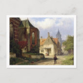 Figur before a Redbrick Church in a Dutch Town (o Postkarte (Vorderseite)