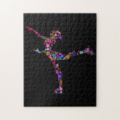 Figur Skaten Girls und Frauen Eis Skaten Puzzle (Vertikal)