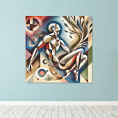 Figuraler Expressionismus Leinwanddruck (Insitu (Holzboden))