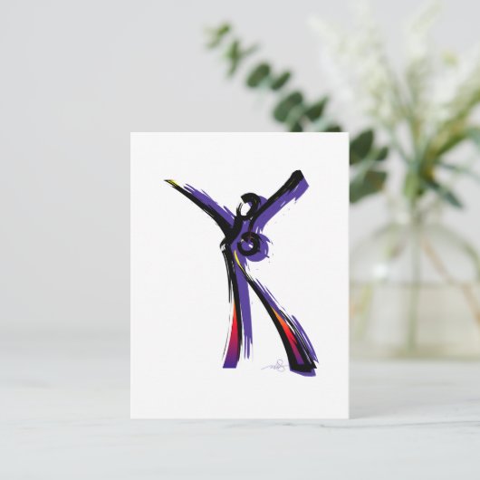 Figurative Frau Postkarte (Stehend Vorderseite)