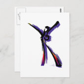 Figurative Frau Postkarte (Vorne/Hinten)