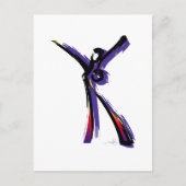 Figurative Frau Postkarte (Vorderseite)