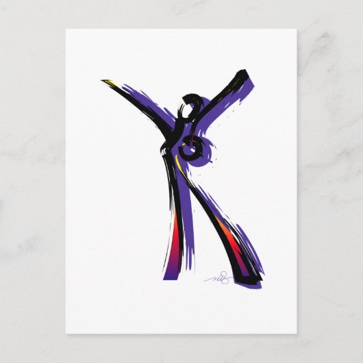 Figurative Frau Postkarte (Vorderseite)