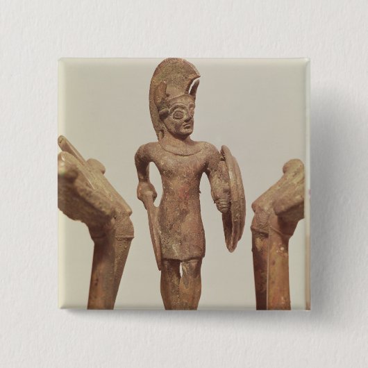 Figürchen eines Kriegers, c.490 BC Button (Vorderseite)
