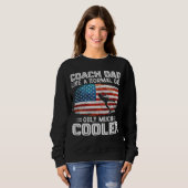 Figure Skating Coach Dad Figure Skating Players US Sweatshirt (Vorne ganz)