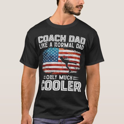 Figure Skating Coach Dad Figure Skating Players US T-Shirt (Vorderseite)