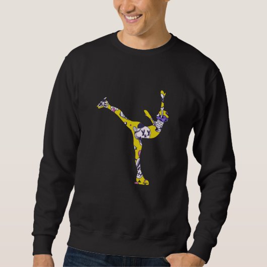 Figure Skating Girls And Women Ice Skating 5 Sweatshirt (Vorderseite)
